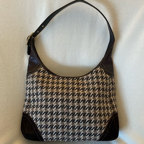 COACH HAMILTON HOBO TWEED HANDBAG
